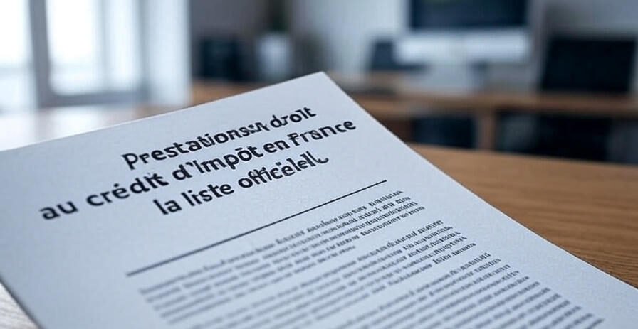 Prestations donnant droit au crédit d’impôt en France : la liste officielle